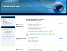 Tablet Screenshot of insurevacation.com